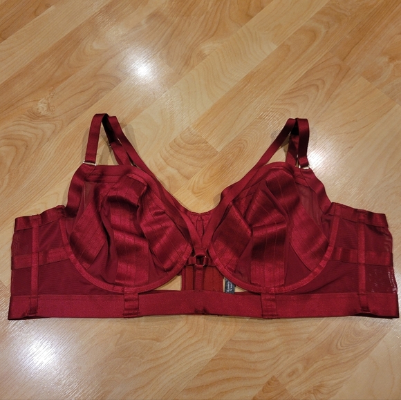 Torrid Longline Overt Strappy Mesh Underwire Bra Size 3 - Picture 3 of 12